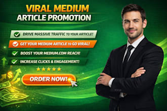 do viral medium article promotion increase  followers and engagements