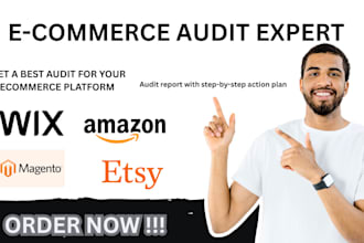 do SEO audit analytics and optimization for wix  magento esty amazon