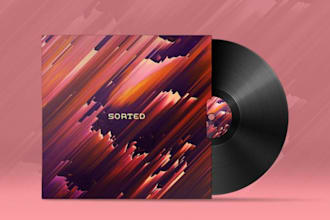 design luxury album artwork 3d animated  metal art