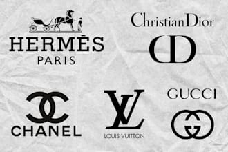 do luxury fashion clothing brand business monogram logo design