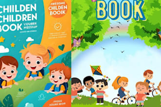 design a children workbook and storybook illustration