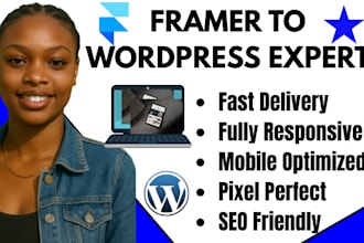 migrate framer to wordpress convert framer to wordpress pixel perfect SEO revamp