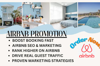 do airbnb promotion, airbnb marketing and airbnb seo to increase bookings