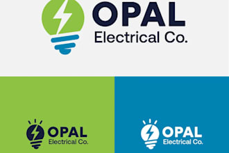 modern solar panel, power, energy, electrical company logo design