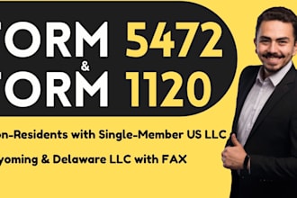 file form 5472 form 1120 for us single member llc