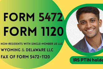file form 5472 form 1120 for us single member llc
