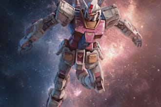 make a mecha robot illustrations