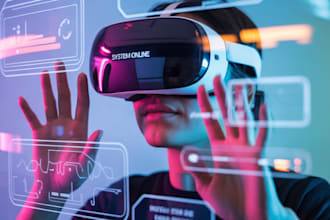 develop immersive VR or ar indie games in unity for oculus or mobile