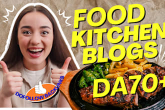 do high da food and kitchen guest post with dofollow food backlinks