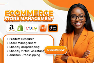 be shopify virtual assistant, shopify marketing, shopify manager amazon, etsy VA