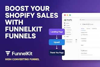 design high converting shopify sales funnel with funnelkit cartflow integration