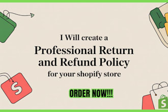 create a return and refund policy for your shopify store