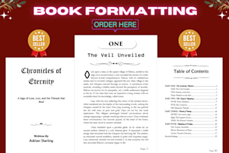do book formatting, layout design, kindle, ebook formatting
