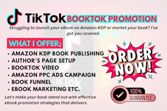 amazon kdp book publishing tiktok booktok ebook promotion kdp ads campaign
