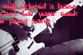 be the 6 string bassist for your song