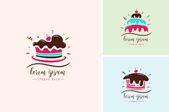 design attractive cake, bakery, or cupcake logo