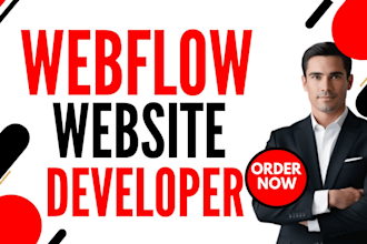 design a custom responsive webflow website or figma to webflow