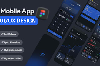 design a fintech app UI UX in figma for your business