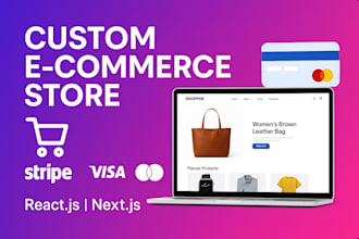 built a modern ecommerce website with reactjs and nextjs