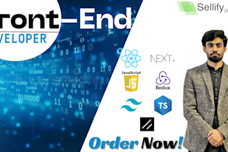 deliver production ready frontend with react, next js, redux and tailwind