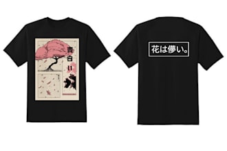 do streetwear anime tshirt design