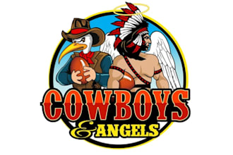 do professional luxury cowboys and angels logo