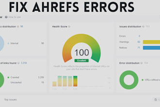 fix technical onpage SEO errors ahrefs site audit moz, semrush, ubersuggest