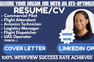 write an aviation resume for drone pilot, ground staff airline pilot, and csa CV