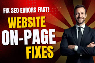 fix on page search engine optimization issues and do full technical SEO audit