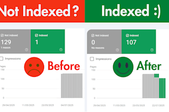 do index all your urls on google and fix gsc indexing errors