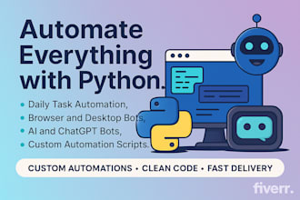 create ai chatbots and automations with python