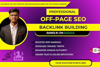 do white hat off page SEO and backlink building for top google ranking