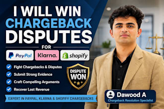 win chargeback disputes for klarna, paypal, and shopify