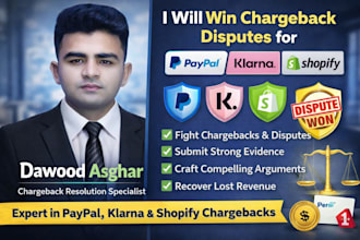win chargeback disputes for klarna, paypal, and shopify