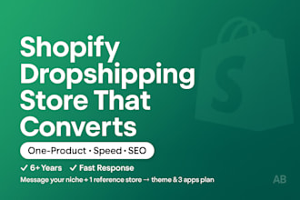 create a fast mobile first shopify dropshipping store