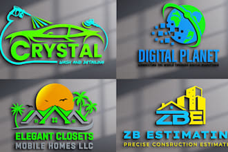 create a modern professional and 3d attractive business logo design