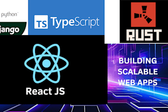 build fullstack web apps with django, python, react, typescript, and rust