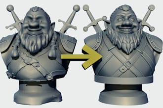 enhance, refine, and repair your ai or scanned 3d models