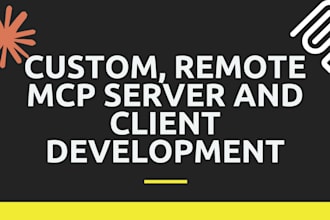 create custom remote mcp server and client