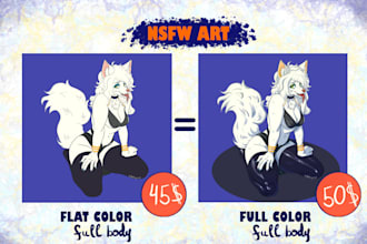 draw your spicy furry character in a custom pose