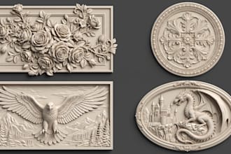 create 3d bas relief lithophane photo relief portrait carving printable stl file
