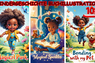 illustrieren kinder geschichte buch illustration kinder geschichte illustration