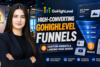 design a premium ghl sales funnel and landing page expert