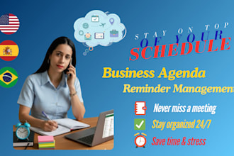 organize agendas and calendars for businesses