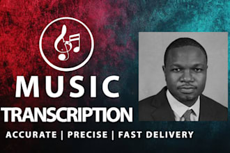 transcribe your music into sheet music or tabs