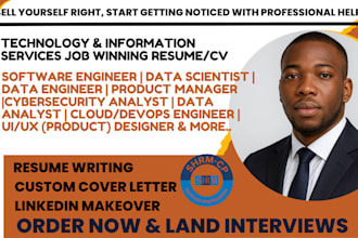 do a software engineer, data analyst product manager cloud,devop and tech resume