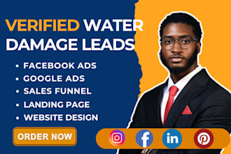 water damage leads, water treatment leads  water restoration leads, water