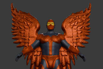 3d character modeling polygon rigging,fantasy,3d rigging unreal engine,superhero