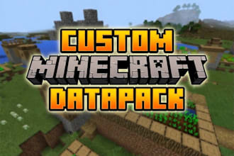 create advanced custom minecraft data pack with unique features and mechanics