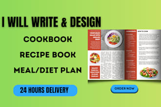 be cookbook writer design recipe book cookbook formatting book cover ebook